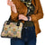 Mele Kalikimaka Hawaii Christmas Shoulder Handbag Melemele Mama Seamless Floral Motif - Polynesian Pride