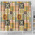 Mele Kalikimaka Hawaii Christmas Shower Curtain Melemele Mama Seamless Floral Motif - Polynesian Pride