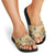Mele Kalikimaka Hawaii Christmas Slide Sandals Melemele Mama Seamless Floral Motif - Polynesian Pride