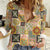 Mele Kalikimaka Hawaii Christmas Women Casual Shirt Melemele Mama Seamless Floral Motif - Polynesian Pride