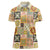 Mele Kalikimaka Hawaii Christmas Women Polo Shirt Melemele Mama Seamless Floral Motif - Polynesian Pride