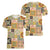 Mele Kalikimaka Hawaii Christmas Women V-Neck T-Shirt Melemele Mama Seamless Floral Motif - Polynesian Pride