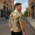 Mele Kalikimaka Hawaii Christmas Zipper Polo Shirt Melemele Mama Seamless Floral Motif - Polynesian Pride