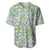 Mele Kalikimaka Hawaii Christmas Baseball Jersey Omaomao Seamless Floral Motif - Polynesian Pride