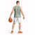 Mele Kalikimaka Hawaii Christmas Basketball Jersey Omaomao Seamless Floral Motif - Polynesian Pride