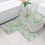 Mele Kalikimaka Hawaii Christmas Bathroom Set Omaomao Seamless Floral Motif - Polynesian Pride