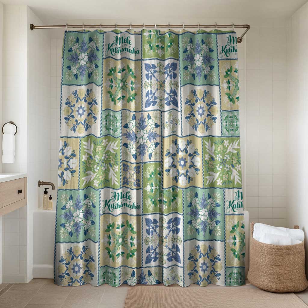 Mele Kalikimaka Hawaii Christmas Bathroom Set Omaomao Seamless Floral Motif - Polynesian Pride