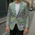 Mele Kalikimaka Hawaii Christmas Blazer Omaomao Seamless Floral Motif - Polynesian Pride