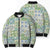 Mele Kalikimaka Hawaii Christmas Bomber Puffer Jacket Omaomao Seamless Floral Motif - Polynesian Pride