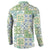 Mele Kalikimaka Hawaii Christmas Button Sweatshirt Omaomao Seamless Floral Motif - Polynesian Pride