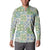 Mele Kalikimaka Hawaii Christmas Button Sweatshirt Omaomao Seamless Floral Motif - Polynesian Pride