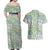 Mele Kalikimaka Hawaii Christmas Couples Matching Off Shoulder Maxi Dress and Hawaiian Shirt Omaomao Seamless Floral Motif - Polynesian Pride