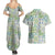 Mele Kalikimaka Hawaii Christmas Couples Matching Summer Maxi Dress and Hawaiian Shirt Omaomao Seamless Floral Motif - Polynesian Pride