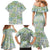 Mele Kalikimaka Hawaii Christmas Family Matching Mermaid Dress and Hawaiian Shirt Omaomao Seamless Floral Motif - Polynesian Pride