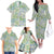 Mele Kalikimaka Hawaii Christmas Family Matching Off The Shoulder Long Sleeve Dress and Hawaiian Shirt Omaomao Seamless Floral Motif - Polynesian Pride