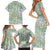 Mele Kalikimaka Hawaii Christmas Family Matching Short Sleeve Bodycon Dress and Hawaiian Shirt Omaomao Seamless Floral Motif - Polynesian Pride