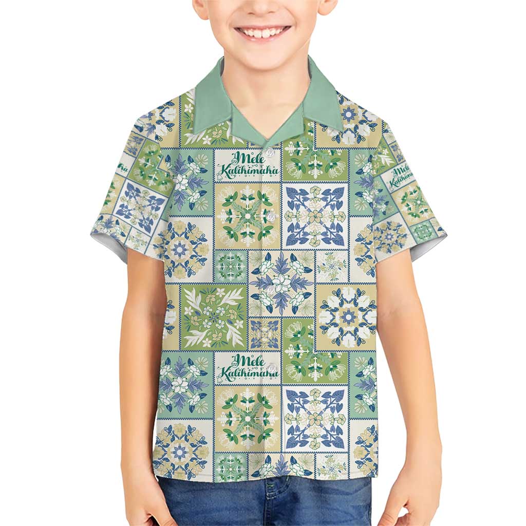 Mele Kalikimaka Hawaii Christmas Family Matching Short Sleeve Bodycon Dress and Hawaiian Shirt Omaomao Seamless Floral Motif - Polynesian Pride