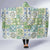 Mele Kalikimaka Hawaii Christmas Hooded Blanket Omaomao Seamless Floral Motif - Polynesian Pride