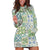 Mele Kalikimaka Hawaii Christmas Hoodie Dress Omaomao Seamless Floral Motif - Polynesian Pride