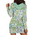 Mele Kalikimaka Hawaii Christmas Hoodie Dress Omaomao Seamless Floral Motif - Polynesian Pride
