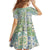 Mele Kalikimaka Hawaii Christmas Kid Short Sleeve Dress Omaomao Seamless Floral Motif - Polynesian Pride