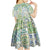 Mele Kalikimaka Hawaii Christmas Kid Short Sleeve Dress Omaomao Seamless Floral Motif - Polynesian Pride