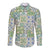 Mele Kalikimaka Hawaii Christmas Long Sleeve Button Shirt Omaomao Seamless Floral Motif - Polynesian Pride