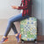 Mele Kalikimaka Hawaii Christmas Luggage Cover Omaomao Seamless Floral Motif - Polynesian Pride