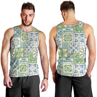 Mele Kalikimaka Hawaii Christmas Men Tank Top Omaomao Seamless Floral Motif - Polynesian Pride