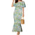 Mele Kalikimaka Hawaii Christmas Mermaid Dress Omaomao Seamless Floral Motif - Polynesian Pride