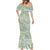 Mele Kalikimaka Hawaii Christmas Mermaid Dress Omaomao Seamless Floral Motif - Polynesian Pride