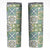 Mele Kalikimaka Hawaii Christmas Skinny Tumbler Omaomao Seamless Floral Motif - Polynesian Pride