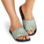 Mele Kalikimaka Hawaii Christmas Slide Sandals Omaomao Seamless Floral Motif - Polynesian Pride