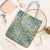Mele Kalikimaka Hawaii Christmas Tote Bag Omaomao Seamless Floral Motif - Polynesian Pride