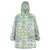 Mele Kalikimaka Hawaii Christmas Wearable Blanket Hoodie Omaomao Seamless Floral Motif - Polynesian Pride