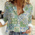 Mele Kalikimaka Hawaii Christmas Women Casual Shirt Omaomao Seamless Floral Motif - Polynesian Pride
