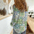 Mele Kalikimaka Hawaii Christmas Women Casual Shirt Omaomao Seamless Floral Motif - Polynesian Pride