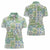 Mele Kalikimaka Hawaii Christmas Women Polo Shirt Omaomao Seamless Floral Motif - Polynesian Pride