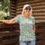 Mele Kalikimaka Hawaii Christmas Women Polo Shirt Omaomao Seamless Floral Motif - Polynesian Pride