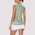 Mele Kalikimaka Hawaii Christmas Women Sleeveless Polo Shirt Omaomao Seamless Floral Motif - Polynesian Pride