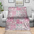 Mele Kalikimaka Hawaii Christmas Blanket Akala Seamless Floral Motif - Polynesian Pride