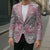 Mele Kalikimaka Hawaii Christmas Blazer Akala Seamless Floral Motif - Polynesian Pride