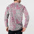 Mele Kalikimaka Hawaii Christmas Button Sweatshirt Akala Seamless Floral Motif - Polynesian Pride