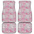 Mele Kalikimaka Hawaii Christmas Car Mats Akala Seamless Floral Motif - Polynesian Pride