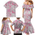 Mele Kalikimaka Hawaii Christmas Family Matching Mermaid Dress and Hawaiian Shirt Akala Seamless Floral Motif - Polynesian Pride