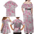 Mele Kalikimaka Hawaii Christmas Family Matching Off Shoulder Maxi Dress and Hawaiian Shirt Akala Seamless Floral Motif - Polynesian Pride