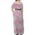 Mele Kalikimaka Hawaii Christmas Family Matching Off Shoulder Maxi Dress and Hawaiian Shirt Akala Seamless Floral Motif - Polynesian Pride