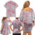 Mele Kalikimaka Hawaii Christmas Family Matching Off Shoulder Short Dress and Hawaiian Shirt Akala Seamless Floral Motif - Polynesian Pride