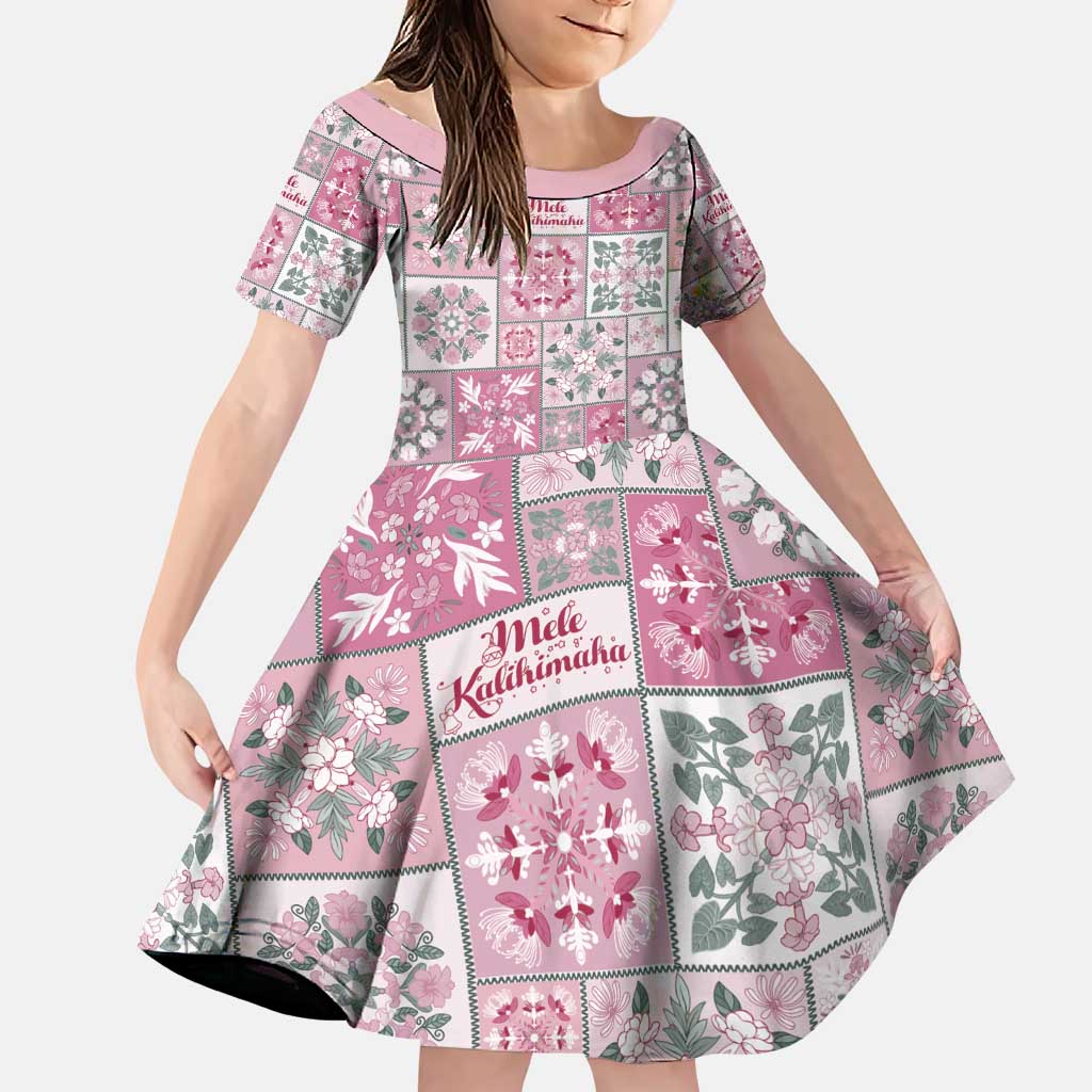 Mele Kalikimaka Hawaii Christmas Family Matching Puletasi and Hawaiian Shirt Akala Seamless Floral Motif - Polynesian Pride