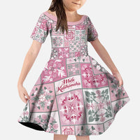 Mele Kalikimaka Hawaii Christmas Family Matching Puletasi and Hawaiian Shirt Akala Seamless Floral Motif - Polynesian Pride